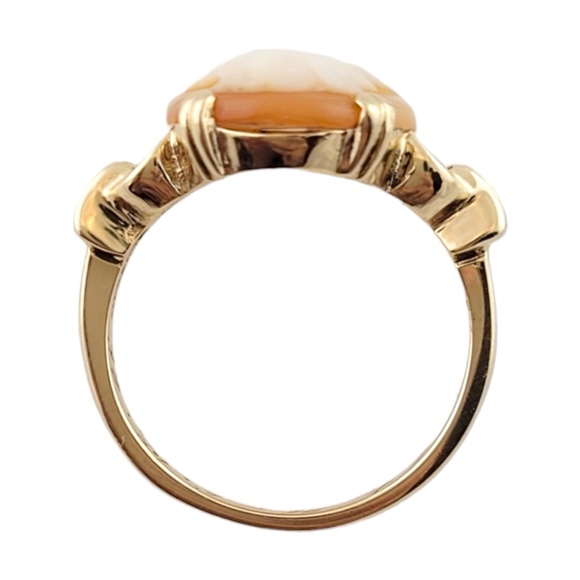 10K Yellow Gold Cameo Ring Size 6 #16155 - Picture 4 of 8